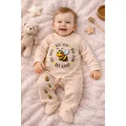 Salopeta cu botosei pentru bebelusi, albinuta bp4-8