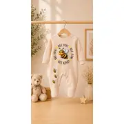 Salopeta cu botosei pentru bebelusi, albinuta bp4-8