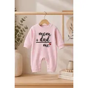 Salopeta pentru bebelusi, roz, mom&dad bp4-3