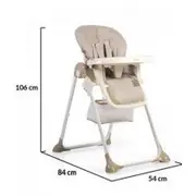 Scaun de masa copii Cangaroo Hunny Beige MYK00080686