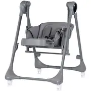 Scaun de masa si leagan electric Chipolino Master Class 2 in 1 charcoal HUBSTHMA02601CH