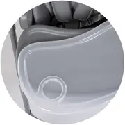 Scaun de masa si leagan electric Chipolino Master Class 2 in 1 charcoal HUBSTHMA02601CH