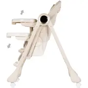 Scaun de masa si leagan electric Chipolino Master Class 2 in 1 latte HUBSTHMA02603LA