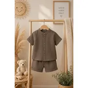 Set pentru baieti minaminokids, maro bka26209-1