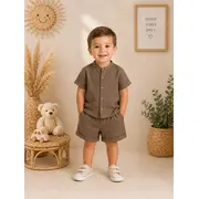 Set pentru baieti minaminokids, maro bka26209-1