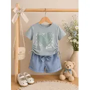 Set pentru fetite minaminokids cu pantaloni scurti by26203-1