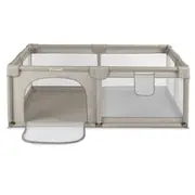 Tarc Pliabil Copii Kidwell Fanko 120x180 Cm Beige, Pentru Joaca Extinsa, Mai Mult Loc, 0,  6 Ani Pjbkomofan02a2