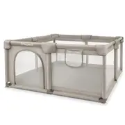 Tarc Pliabil Copii Kidwell Fanko 130x130 Cm Beige, Pentru Apartament, Spatiu Optimizat, Sigur, 0,  6 Ani Pjbkomofan02a1