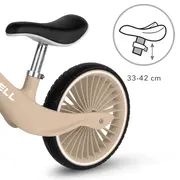 Bicicleta De Echilibru Fara Pedale Pentru Copii, Kidwell Nix Beige, 3.05 Kg, Roti Pu 29 Cm, Reglabila, 80,  120 Cm, Max. 30 Kg Pjbrobinix09a0