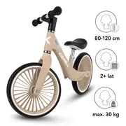 Bicicleta De Echilibru Fara Pedale Pentru Copii, Kidwell Nix Beige, 3.05 Kg, Roti Pu 29 Cm, Reglabila, 80,  120 Cm, Max. 30 Kg Pjbrobinix09a0