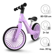 Bicicleta De Echilibru Fara Pedale Pentru Copii, Kidwell Nix Lavender, 3.05 Kg, Roti Pu 29 Cm, Reglabila, 80,  120 Cm, Max. 30 Kg Pjbrobinix05a0