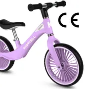 Bicicleta De Echilibru Fara Pedale Pentru Copii, Kidwell Nix Lavender, 3.05 Kg, Roti Pu 29 Cm, Reglabila, 80,  120 Cm, Max. 30 Kg Pjbrobinix05a0