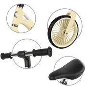 Bicicleta De Echilibru Fara Pedale Pentru Copii, Kidwell Nix Yellow, 3.05 Kg, Roti Pu 29 Cm, Reglabila, 80,  120 Cm, Max. 30 Kg Pjbrobinix08a0