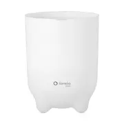 Cos pentru scutece, Lionelo, Capacitate 10 l, Sistem etans impotriva mirosurilor, Compatibil cu saci universali, Operare cu o mana, Alb BYNLOC-PUREBIN_WHITE