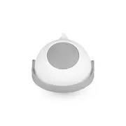 Cos pentru scutece, Lionelo, Capacitate 10 l, Sistem etans impotriva mirosurilor, Compatibil cu saci universali, Operare cu o mana, Alb BYNLOC-PUREBIN_WHITE