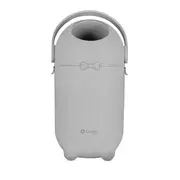 Cos pentru scutece, Lionelo, Capacitate 10 l, Sistem etans impotriva mirosurilor, Compatibil cu saci universali, Operare cu o mana, Gri BYNLOC-PUREBIN_GREY