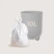 Cos pentru scutece, Lionelo, Capacitate 10 l, Sistem etans impotriva mirosurilor, Compatibil cu saci universali, Operare cu o mana, Gri BYNLOC-PUREBIN_GREY