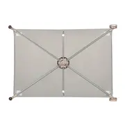 Patut pliant, Lionelo, Amelie, Cu intrare laterala, 100.5&times;70.5 cm, Include salteluta, roti, geanta pentru transport, Constructie usoara- 7 kg, Cadru stabil din otel, Bej BYNLO-AMELIE_BEIGE_SAND