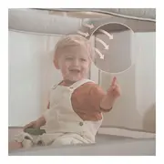 Patut pliant, Lionelo, Amelie, Cu intrare laterala, 100.5&times;70.5 cm, Include salteluta, roti, geanta pentru transport, Constructie usoara- 7 kg, Cadru stabil din otel, Gri BYNLO-AMELIE_GREY_CONCRETE