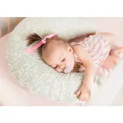 Perna pentru alaptat, Ceba Baby, Husa detasabila din bumbac, Cu puf siliconizat, 150x60x37 cm, Oeko-Tex Standard 100, Basic Hoya BYNW-709-000-743