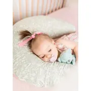 Perna pentru alaptat, Ceba Baby, Husa detasabila din bumbac, Cu puf siliconizat, 150x60x37 cm, Oeko-Tex Standard 100, Basic Hoya BYNW-709-000-743