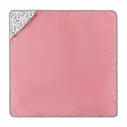 Prosop cu gluga, Petite&Mars, Loulou, Mare, 100 x 100 cm, 70% bambus, 30% bumbac, Certificare Oeko-Tex Standard 100, Hipoalergenic, respirabil si rezistent la mirosuri, Roz BYN418364