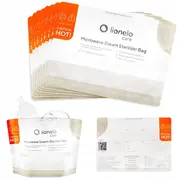 Pungi sterilizare microunde, Lionelo, Thermbag, Fara BPA, Sterilizare in 90 de sec., Elimina 99,9% dintre bacterii, Reutilizabile, 21x29 cm, 8 buc. BYNLOC-THERMBAG_8_PACK