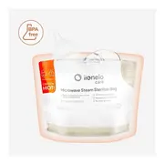 Pungi sterilizare microunde, Lionelo, Thermbag, Fara BPA, Sterilizare in 90 de sec., Elimina 99,9% dintre bacterii, Reutilizabile, 21x29 cm, 8 buc. BYNLOC-THERMBAG_8_PACK