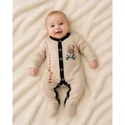 Salopeta crem cu botosei pentru bebelusi, bear bp4-20