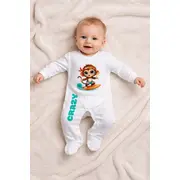 Salopeta cu botosei pentru bebelusi, monkey bp4-16