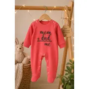 Salopeta din bumbac pentru bebelusi, cu mesaj bp10