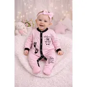 Salopeta din bumbac pentru bebelusi, little steps bp113