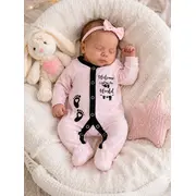 Salopeta din bumbac pentru bebelusi, little steps bp113