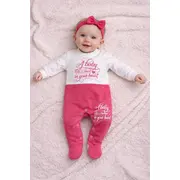 Salopeta din bumbac pentru bebelusi cu botosei, cute baby bp115