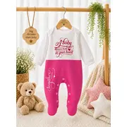 Salopeta din bumbac pentru bebelusi cu botosei, cute baby bp115
