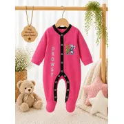 Salopeta din bumbac pentru bebelusi cu botosei, koala bp118