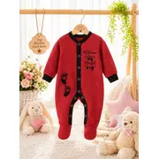 Salopeta din bumbac pentru bebelusi cu botosei, steps bp117