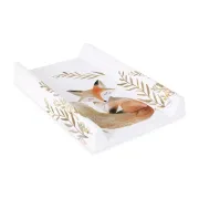 Saltea de infasat, Ceba Baby, Cu intaritura, 70x50 cm, Suprafata impermeabila, Pentru comode de infasat, masute sau patuturi, Fara ftalati, 0 luni+, Basic Red Fox BYNW-216-000-787