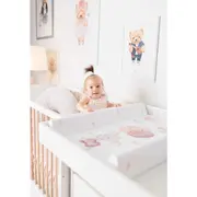 Saltea de infasat, Ceba Baby, Moale, Profilata, 50x70 cm, Pentru comode si masute de infasat, Fara BPA, Impermeabila, 0 luni+, Basic Crazy Lama BYNW-102-000-782