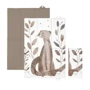 Saltea de infasat, Ceba Baby, Pliabila, 60x40 cm, Suprafata impermeabila, Multifunctionala, Pentru acasa si in deplasari, Basic Clever Otter BYNW-305-000-786