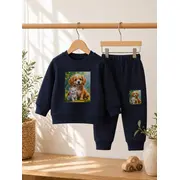 Trening belumarine pentru bebelusi din bumbac, best friends bnb01-311