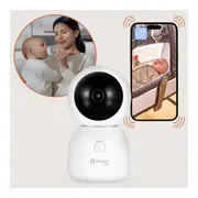 Video monitor, Lionelo, Babyline 9.2. AI, 5 inch, Camera Full HD, Zoom digital 4x, Aplicatie, Tehnologia AI cu detectare a miscarii, Recunoasterea motivului plansului, Melodii, Zgomote albe, Mod nocturn, Alb BYNLOC-BABYLINE_9.2_AI