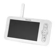 Video monitor, Lionelo, Babyline 9.2. AI, 5 inch, Camera Full HD, Zoom digital 4x, Aplicatie, Tehnologia AI cu detectare a miscarii, Recunoasterea motivului plansului, Melodii, Zgomote albe, Mod nocturn, Alb BYNLOC-BABYLINE_9.2_AI