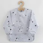 Baveta impermeabila cu maneci, New Baby, 45x36 cm, Stars BYN50137