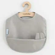 Baveta lavabila, New Baby, 35x45 cm, Grey BYN50134