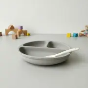 Farfurie compartimentata, Bocioland, Rotunda, Cu 3 compartimente, Fara BPA, 6-36 luni, Gray BYNBL589