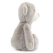 Jucarie din plus, Baby Mix, Bear, Moale, Dezvolta imaginatia si jocul creativ, 20 cm, 0 luni+, Grey BYN56516