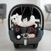 Jucarie pentru patut si carucior, Bocioland, Multifunctionala, Kitten BYNBL237