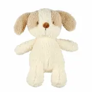 Jucarie plus bebelusi, Nattou, Baby Dog, 24 cm, Material moale si pufos, Prieten de joaca si mangaiere, Stimuleaza simtul tactil si motricitatea fina, 0 luni+, Bej BYN856317