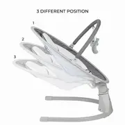 Leagan balansoar, FreeOn, Elite, Cu 12 melodii, 5 viteze de balansare si 3 pozitii de reglare a spatarului, Grey BYN84898